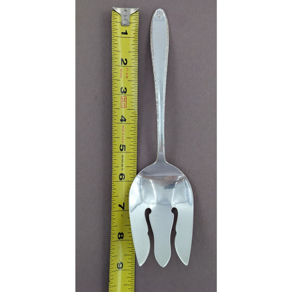 Alvin Southern Charm Sterling Silver Large Salad Serving Fork 9" No Monogram 86g - Picture 7 of 8